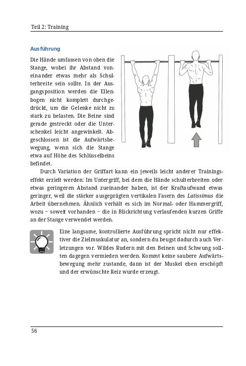 Leitfaden Fitness und Muskelaufbau: Klimmzüge